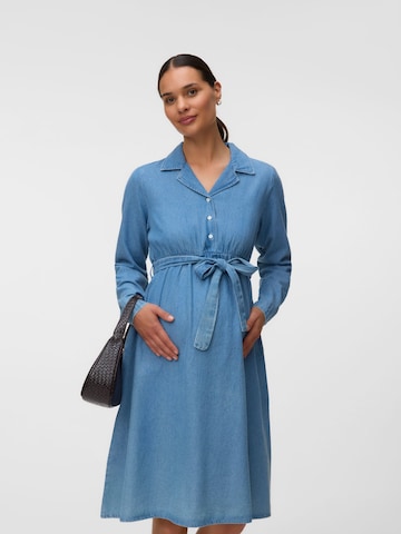 MAMALICIOUS Shirt Dress 'MLValetta' in Blue: front