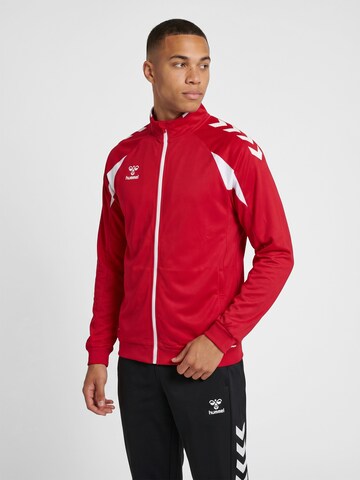 Veste de survêtement Hummel en rouge : devant