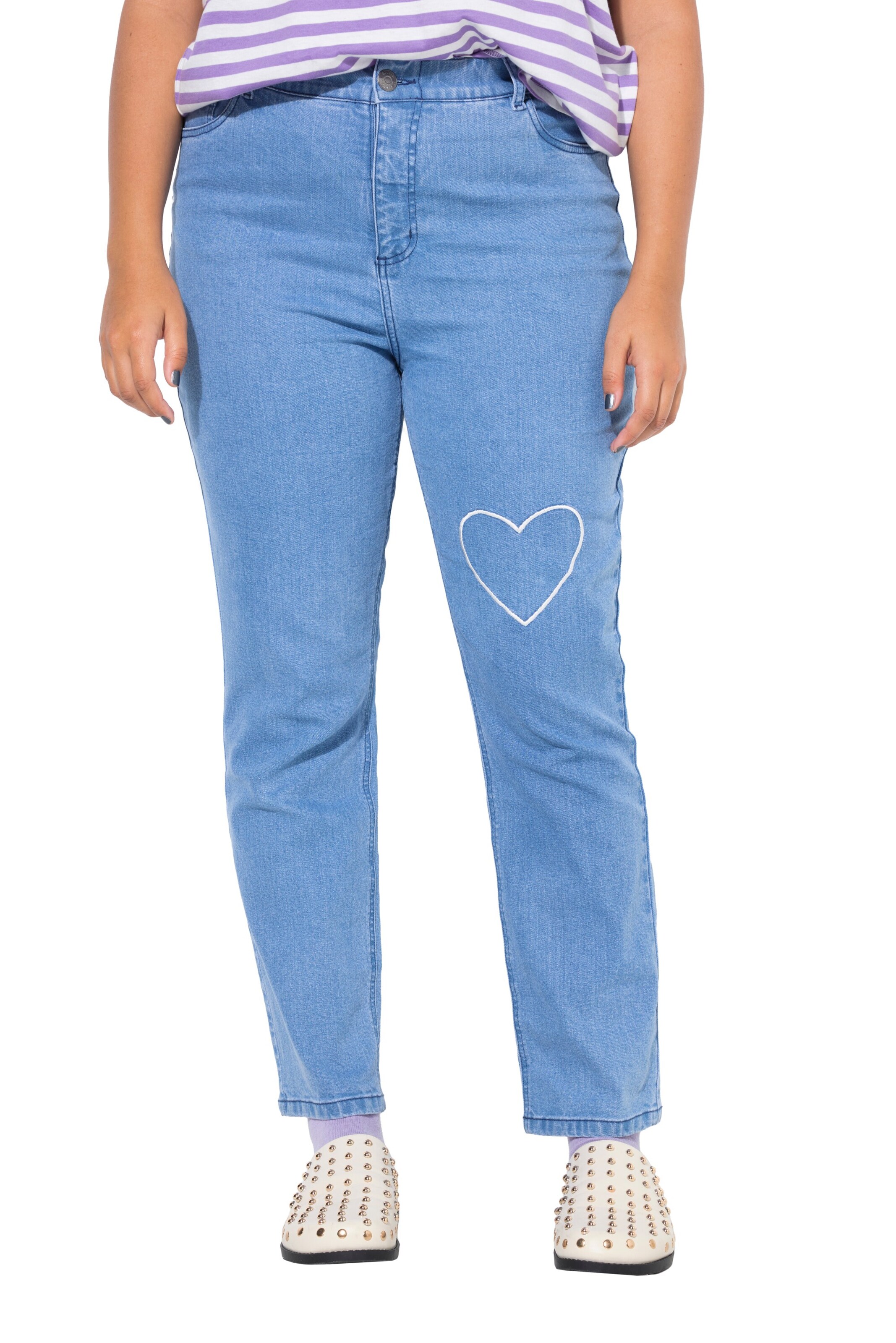 Studio Untold Tapered Jeans in Blue: front