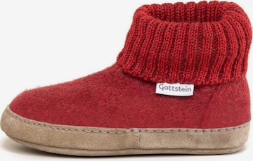 Gottstein Hausschuh 'Hüttenschuhe Alpine Boot LE' in Rot: Vorderseite