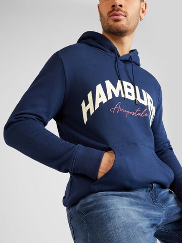 AÉROPOSTALE Sweatshirt 'HAMBURG' i blå