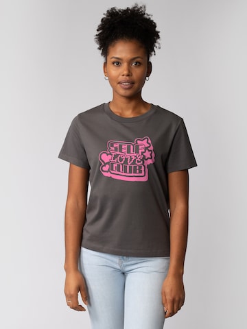 Watapparel Shirt 'Self love Club' in Grey: front