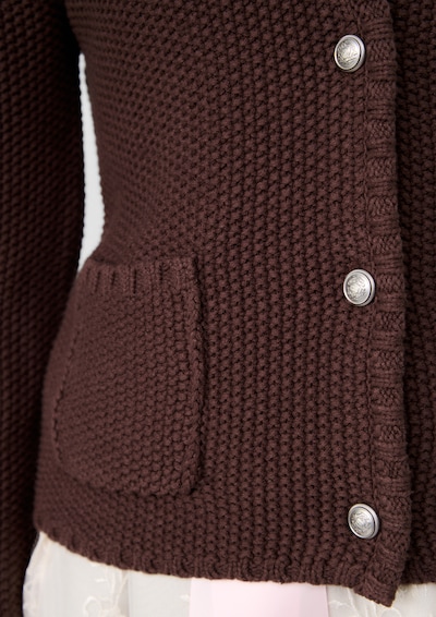 s.Oliver Cardigan en XXS en brun foncé, Vue avec produit