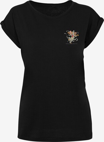 F4NT4STIC Shirt 'Tom and Jerry Faux Pocket Mummy Jerry' in Black: front
