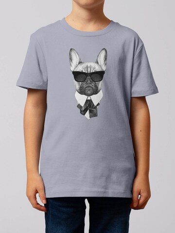 watabout.kids Shirt 'Ein Fescher Hund' in Purple: front