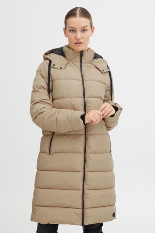 Oxmo Winter Coat 'Soliana' in Brown: front