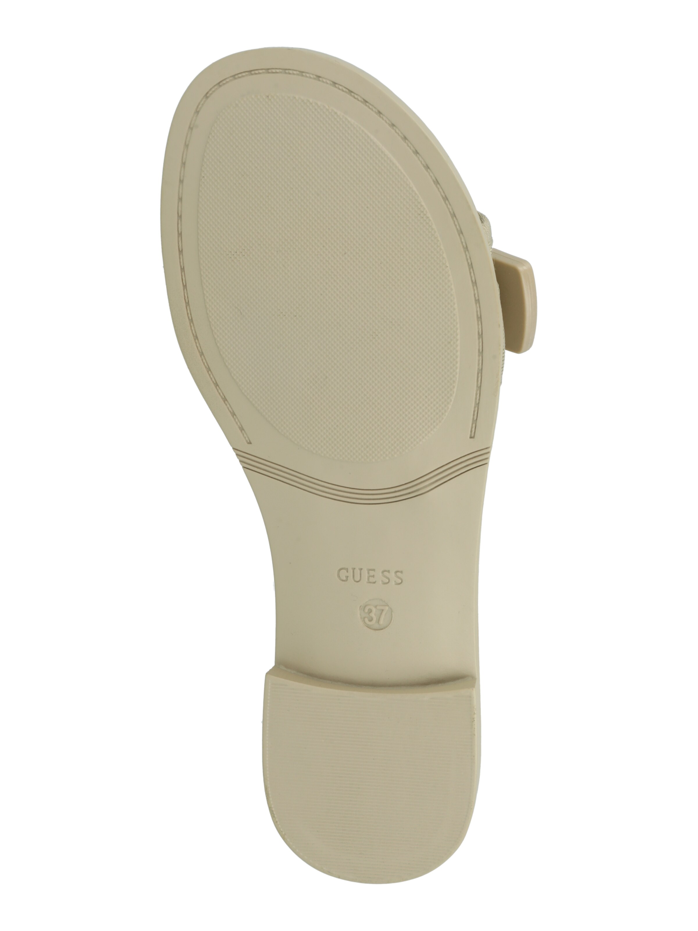 GUESS Pantolette 'ELYZE' in Beige