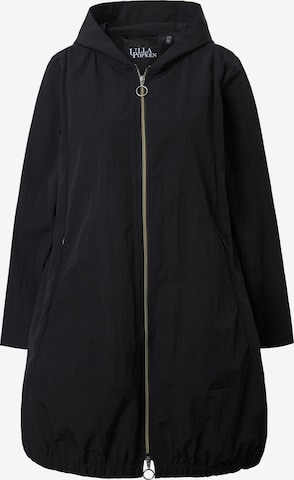 Ulla Popken Funktionsmantel in Schwarz: Vorderseite