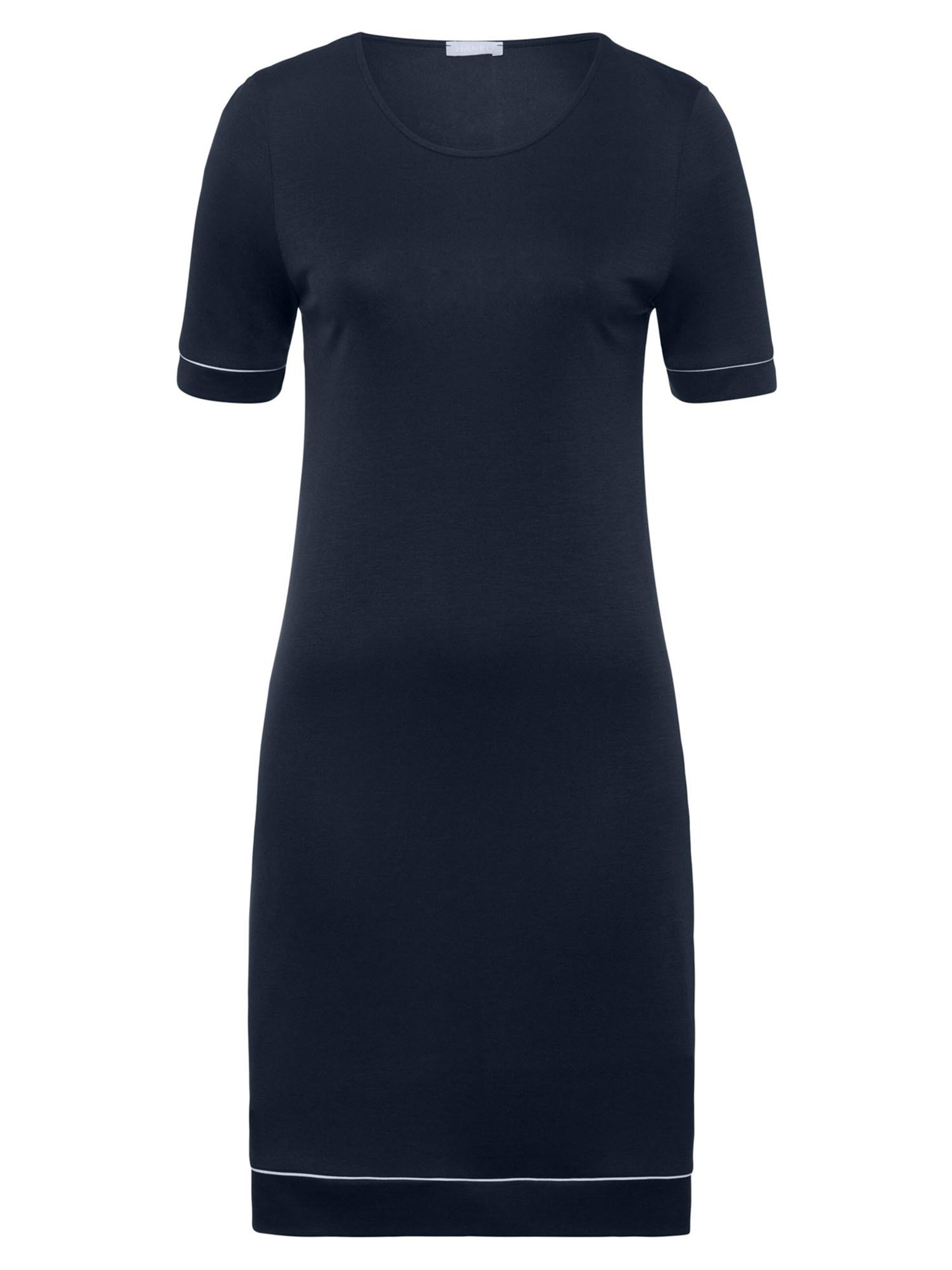 Hanro Nightgown 'Natural Comfort' in Blue: front