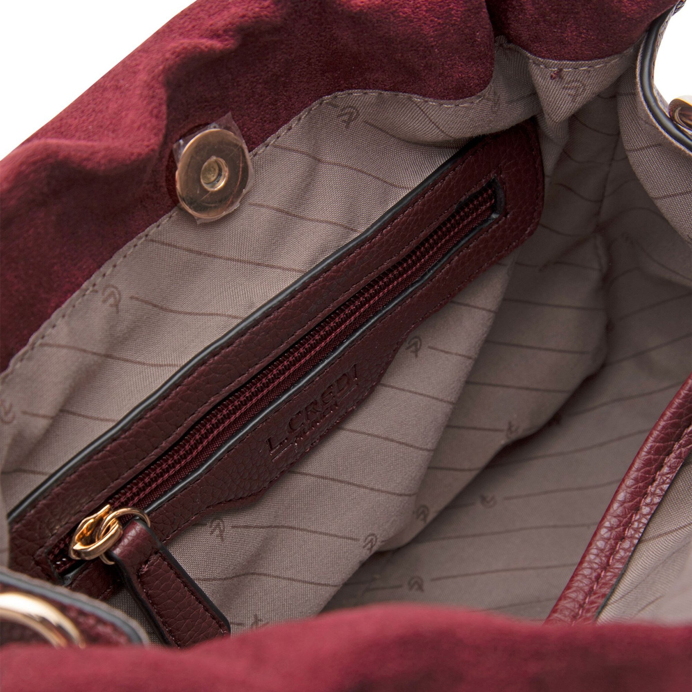 Sac à bandoulière 'Pheline' L.CREDI en rouge