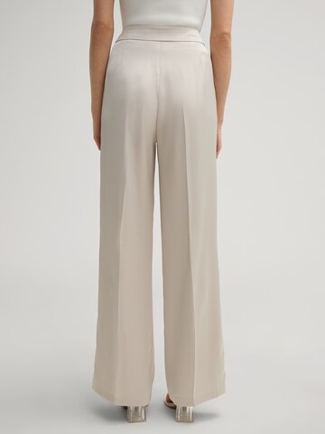 JOOP! Wide Leg Bundfaltenhose in Beige
