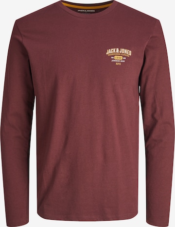 Jack & Jones Plus Shirt 'STAMP' in Rood: voorkant