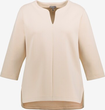 Ulla Popken Sweatshirt in Beige: front