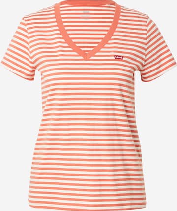 LEVI'S ® Shirt 'Perfect Vneck' in Rood: voorkant