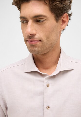 ETERNA Slim fit Button Up Shirt in Beige