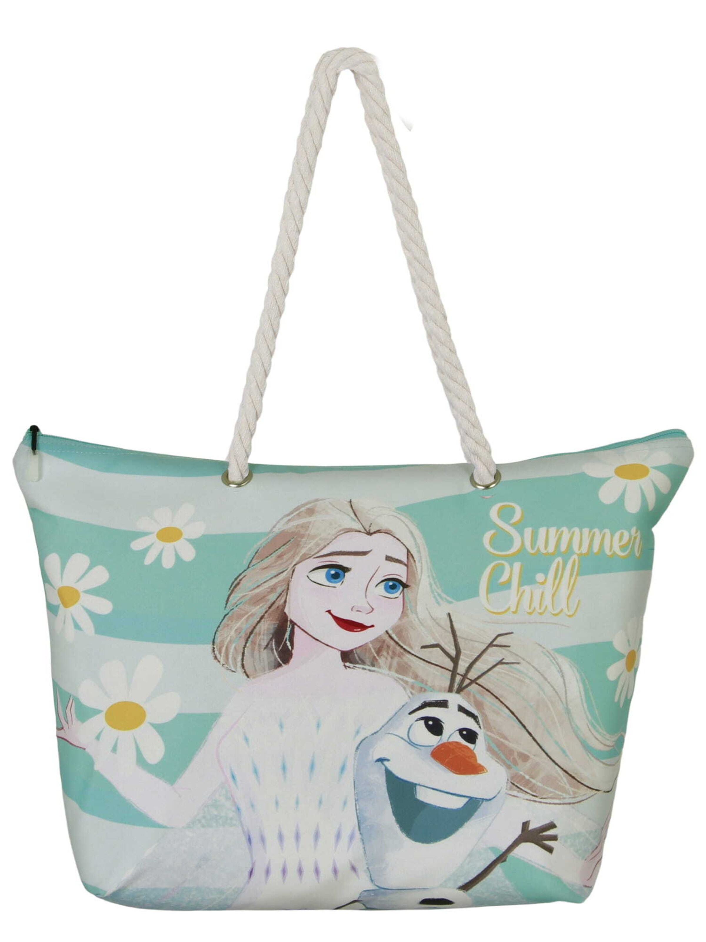 DISNEY Tasche 'Elsa & Olaf' in Weiß: Vorderseite