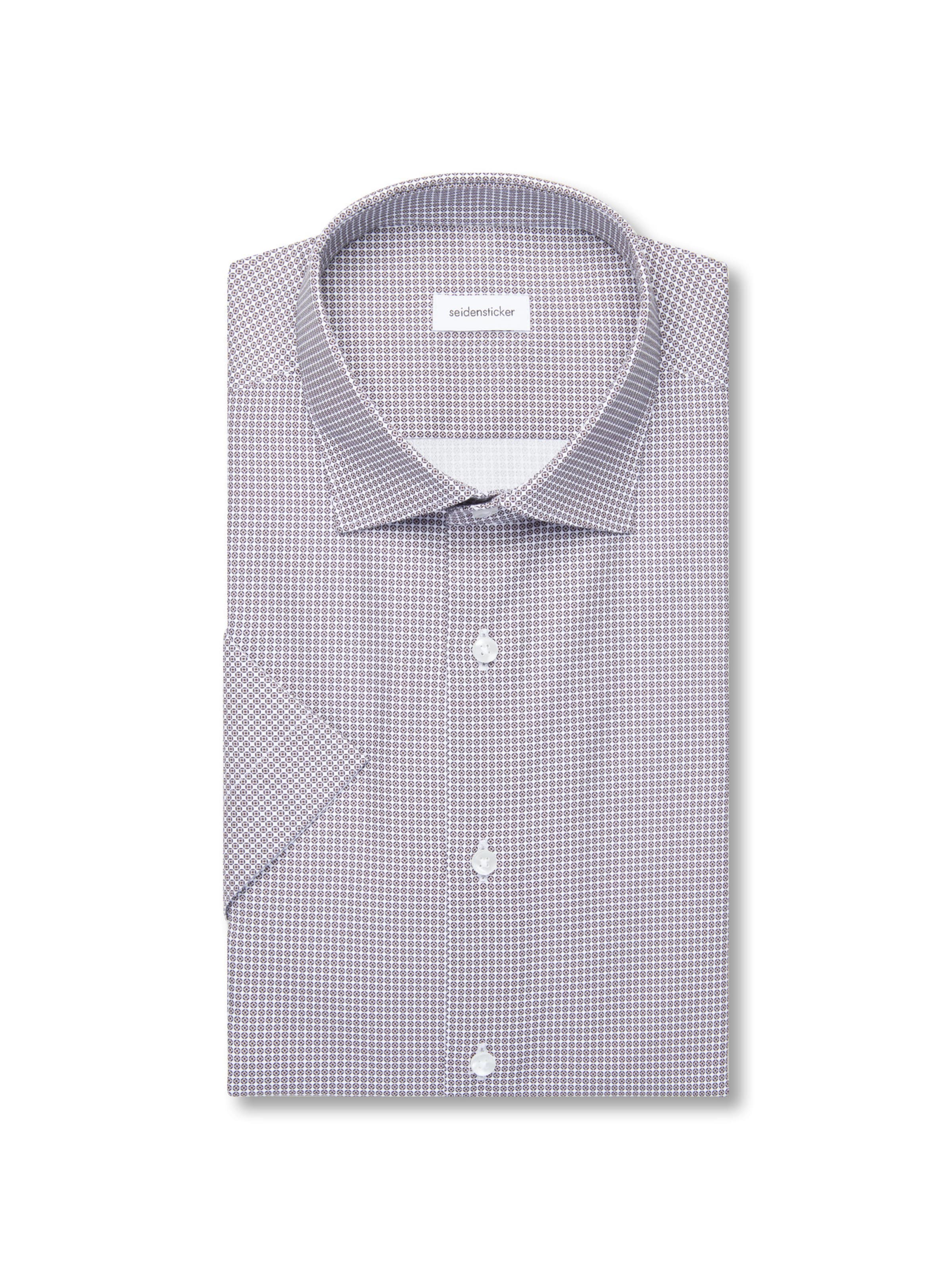 SEIDENSTICKER Comfort fit Zakelijk overhemd ' Schwarze Rose ' in Lila
