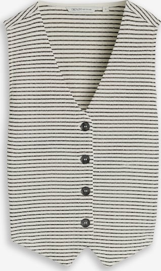 TOM TAILOR DENIM Neuleliivi koossa XS värissä musta / valkoinen, Tuotenäkymä