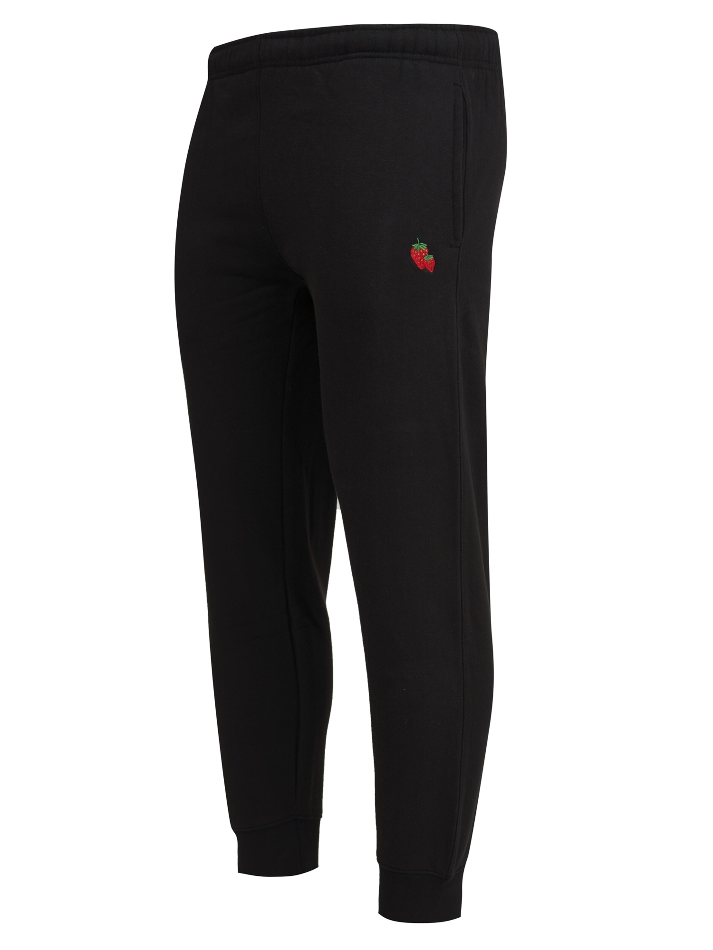 Mikon Tapered Hose 'Erdbeere' in Schwarz: Vorderseite