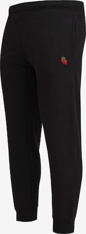 Mikon Tapered Trousers 'Erdbeere' in Black: front