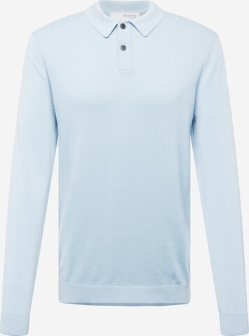 SELECTED HOMME Trui 'DAN' in Blauw: voorkant