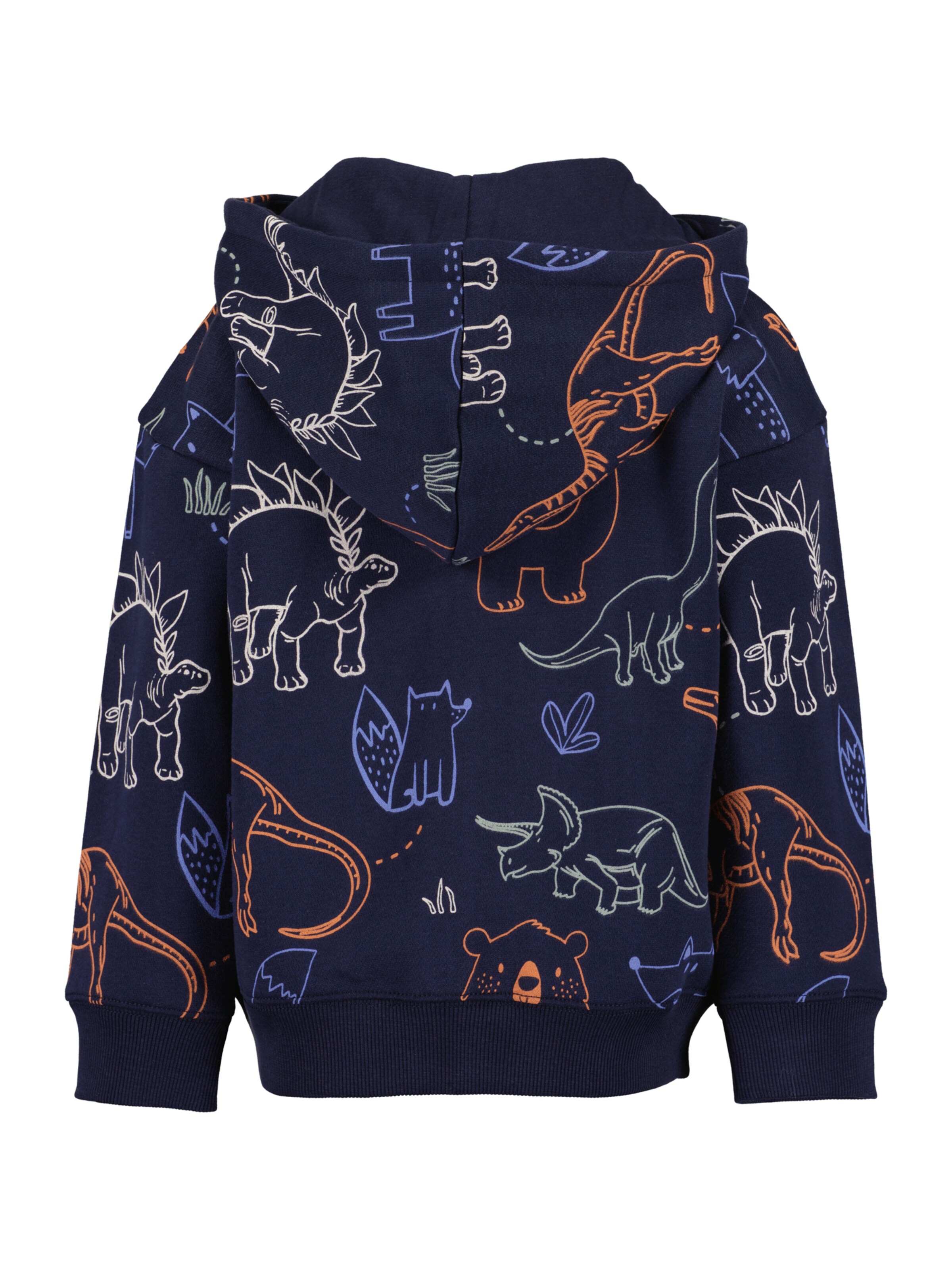 BLUE SEVEN Zip-Up Hoodie in Blue