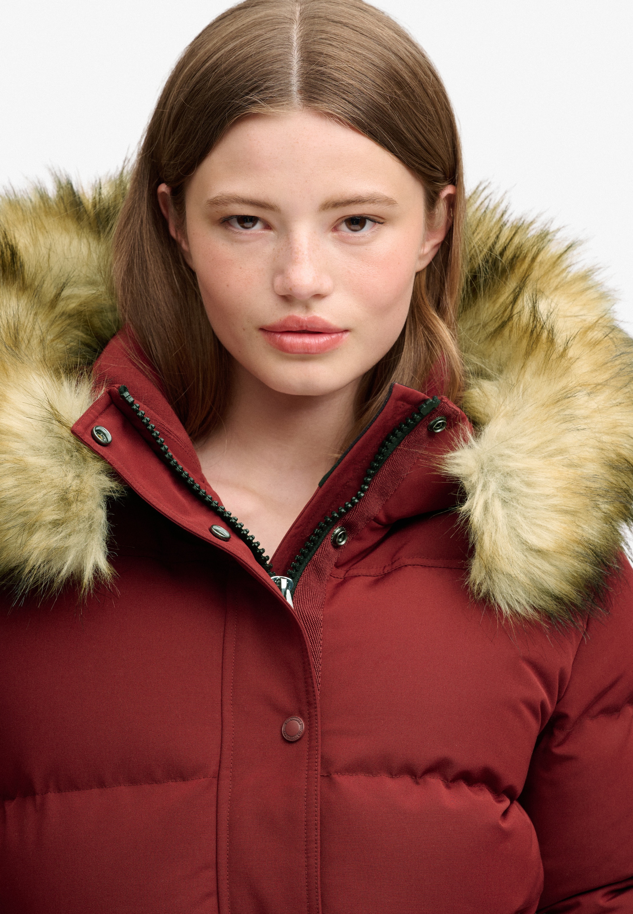 Superdry & Co Zimní bunda 'Everest' – červená