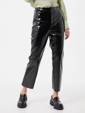 Gina Tricot Regular Trousers 'Jane' in Black: front