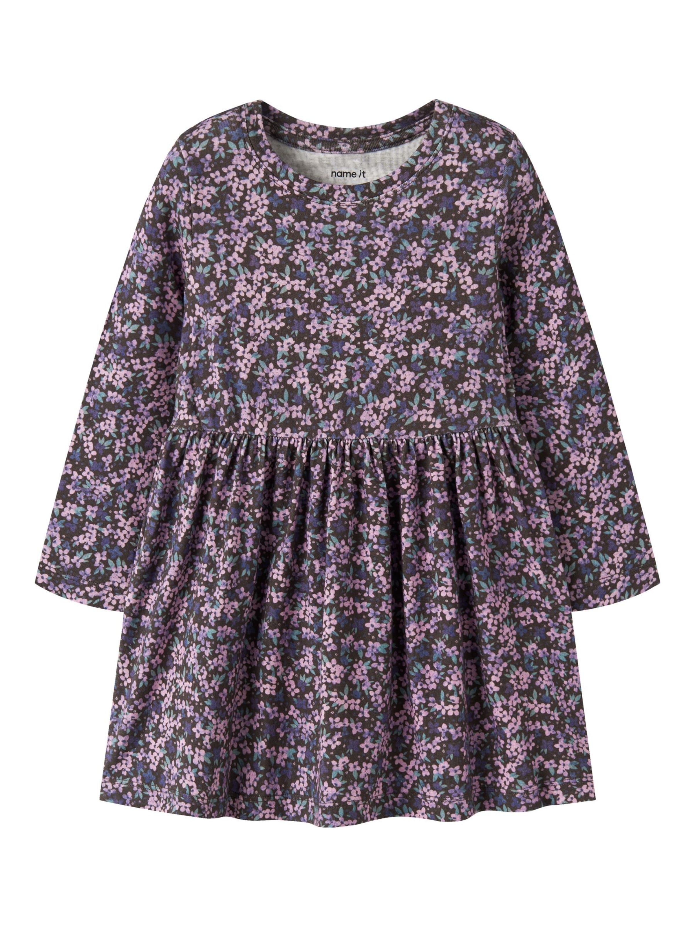 NAME IT Robe en 110 en marron / mélange de couleurs, Vue avec produit