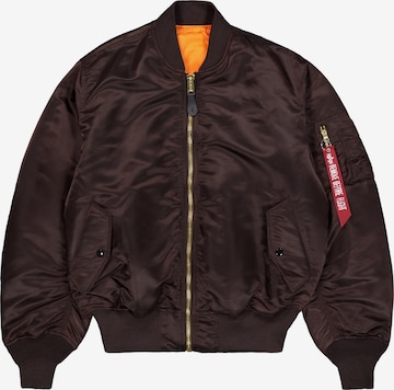 ALPHA INDUSTRIES Prehodna jakna 'MA-1 Heritage' | rjava barva: sprednja stran