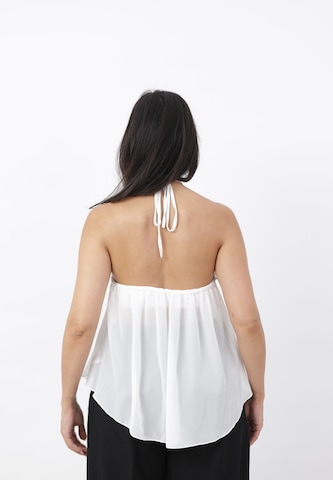 Elara Top in Wit