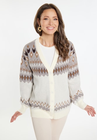 usha FESTIVAL Knit cardigan in Beige: front