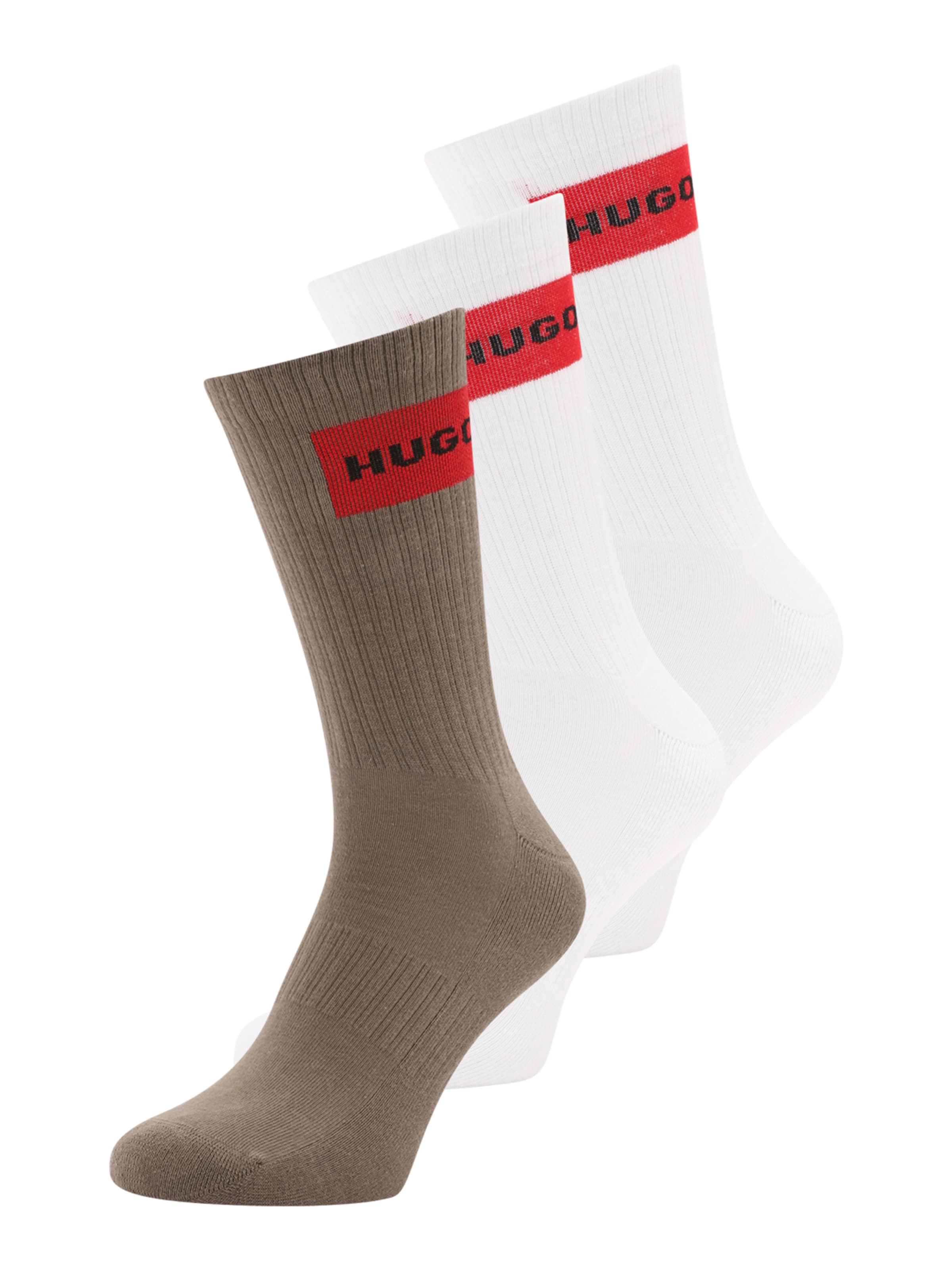 Șosete de la HUGO pe gri: față