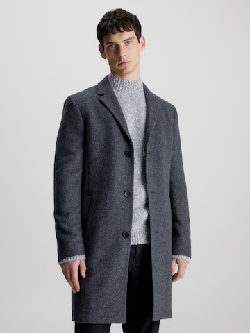 Calvin Klein Between-Seasons Coat in Grey: front