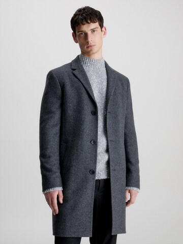 Calvin Klein Between-Seasons Coat in Grey: front