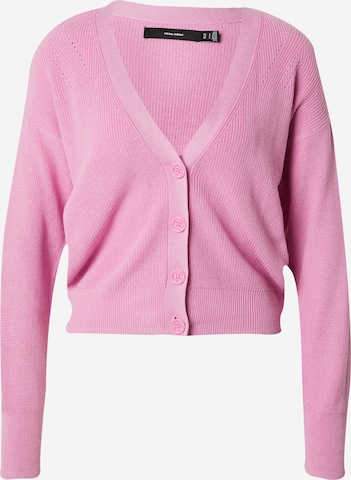 VERO MODA Knit cardigan 'NEW LEXSUN' in Pink: front