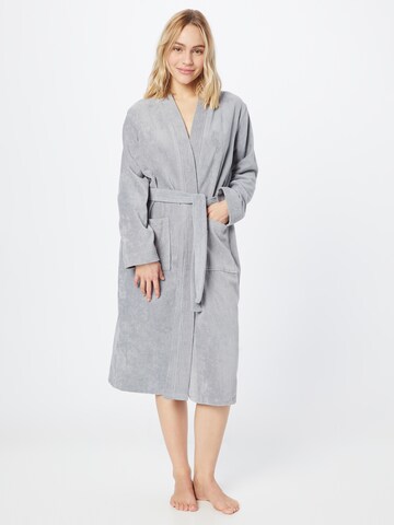 rosemunde Long Bathrobe in Grey: front