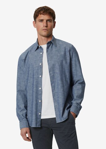 Marc O'Polo Slim fit Button Up Shirt in Blue: front