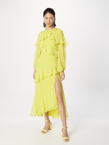 Warehouse - Vestido en verde: frente