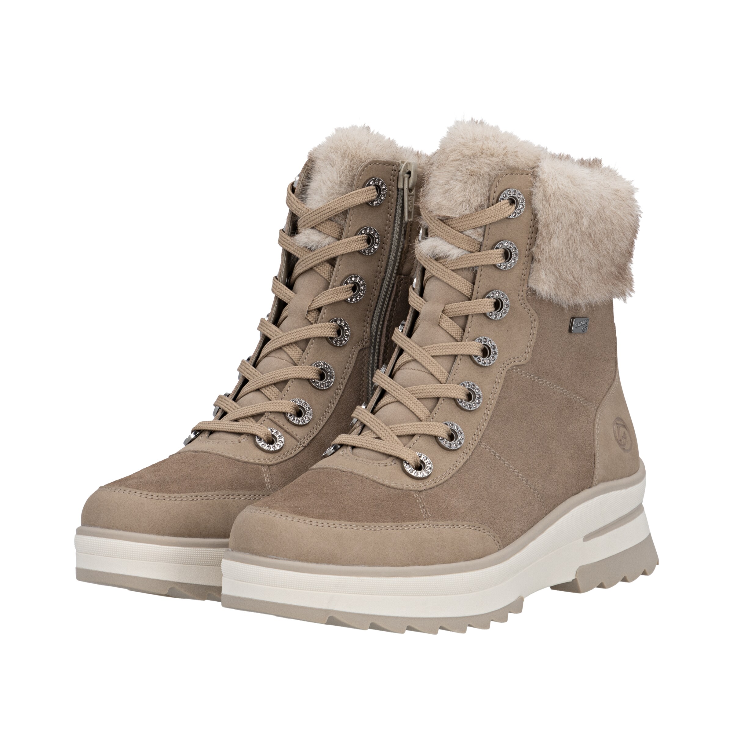 REMONTE Veterlaarsjes in Beige