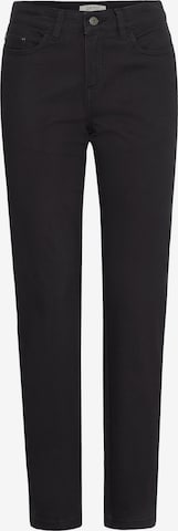 Pantaloni chino 'Pisla' di Oxmo in nero: frontale