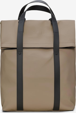 RAINS Backpack '2 Way' in Beige: front