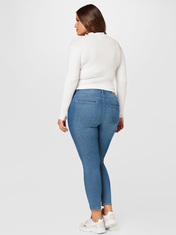 ONLY Carmakoma Skinny Jeans 'Mila' in Blauw