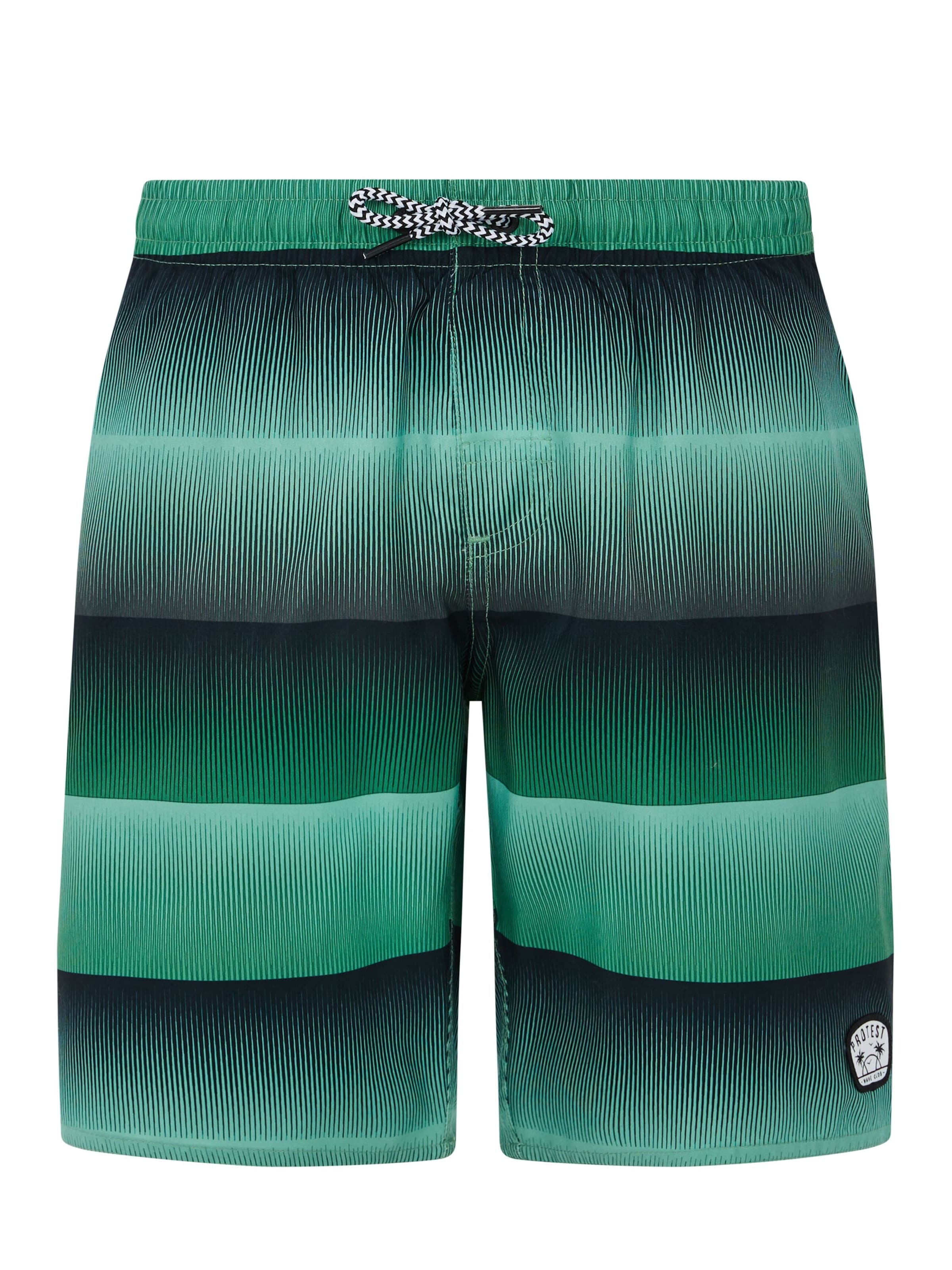 PROTEST Badeshorts 'PRTRay JR'‌‌‌‌‌ in Grün: Vorderseite