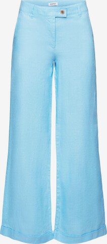 ESPRIT Wide leg Broek in Blauw: voorkant