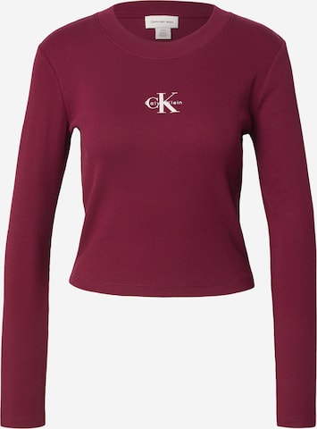 Calvin Klein Jeans Shirt in Lila: voorkant