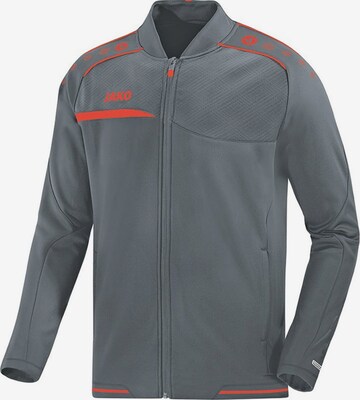 JAKO Athletic Jacket 'Prestige' in Grey: front