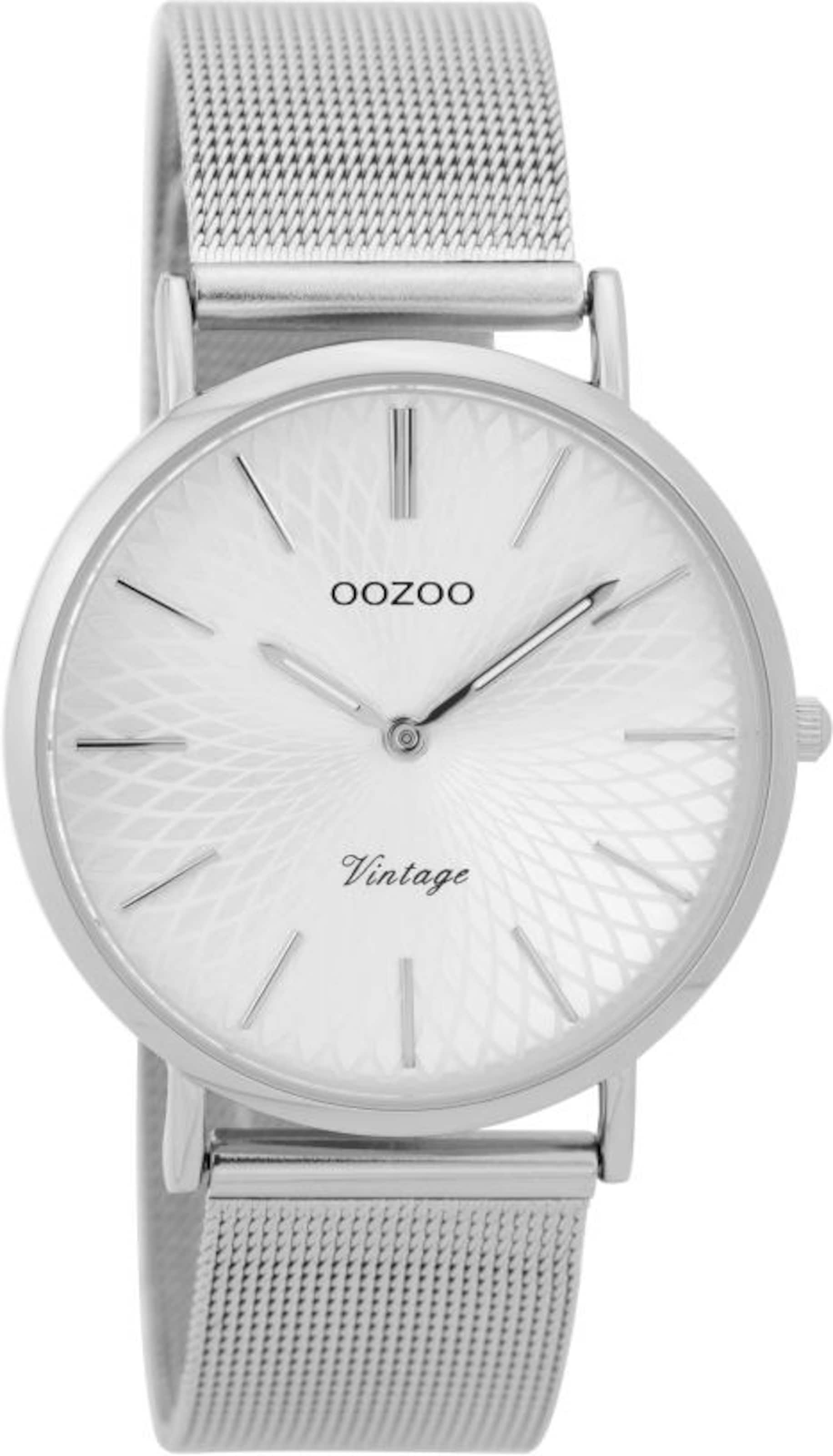 OOZOO Quarzuhr 'C9341' in Silber: Vorderseite