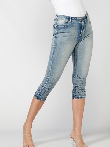 KOROSHI Skinny Jeans in Blau