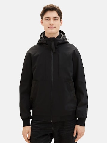 TOM TAILOR DENIMPrijelazna jakna - crna boja: prednji dio